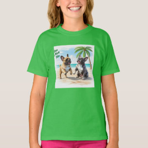 französische Bulldogge im Sommer  T-Shirt