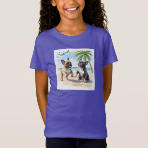 französische Bulldogge im Sommer  T-Shirt