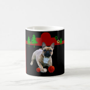 französische Bulldogge Kaffeebecher Weihnachten Coffee Mug