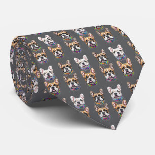 Französische Bulldogge Kopf French Bulldog Tie