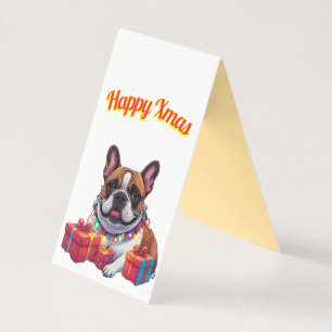 Französische Bulldogge Lichterkette Weihnachten 