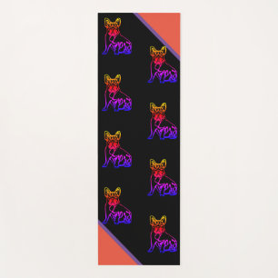 Französische Bulldogge mit Herz Comic Yogamatte Yoga Mat