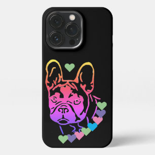 französische Bulldogge mit Herzhalsband IPhone 13  Pro Case