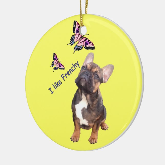 Französische Bulldogge Ornament (Left)