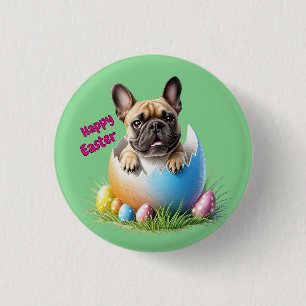 Französische Bulldogge Ostern 3 Cm Round Badge