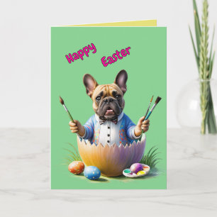Französische Bulldogge Ostern Card