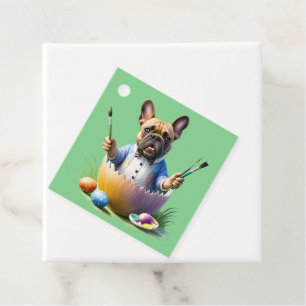 Französische Bulldogge Ostern Favour Tags
