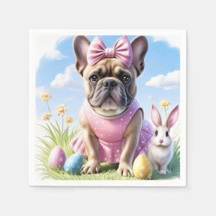Französische Bulldogge Ostern Napkin