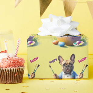 Französische Bulldogge Ostern Wrapping Paper
