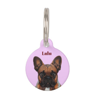 Französische Bulldogge Pet Tag