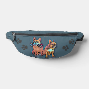 Französische Bulldogge play with fun Bum Bags