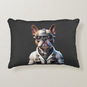 französische Bulldogge Roboter Decorative Cushion