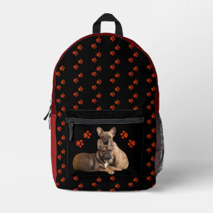 Französische Bulldogge Schultertasche Tragetasche Printed Backpack
