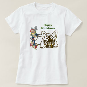 französische Bulldogge Shirt Weihnachten 