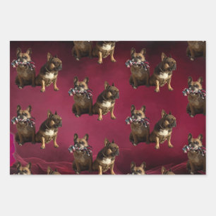 französische Bulldogge  Wrapping Paper Sheet