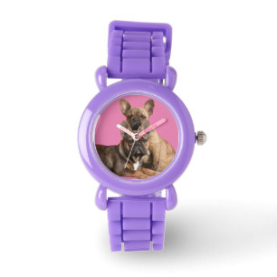 Französische Bulldoggen Armbanduhr Watch