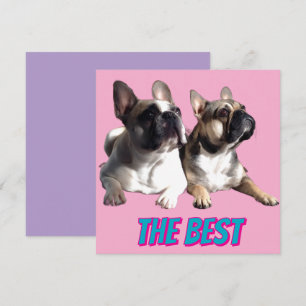 Französische Bulldoggen Beste Freunde Muttertag Invitation