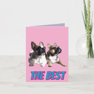 Französische Bulldoggen Beste Freunde Muttertag  Invitation