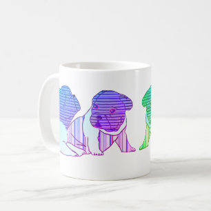 Französische Bulldoggen Comic Coffee Mug