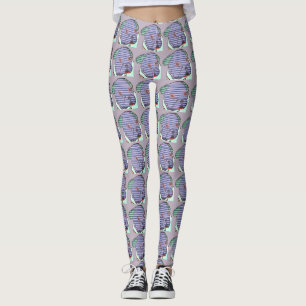 Französische Bulldoggen Comic  Leggings