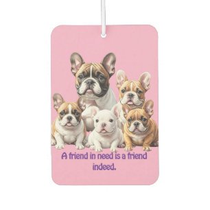Französische Bulldoggen Freundschaft Car Air Freshener
