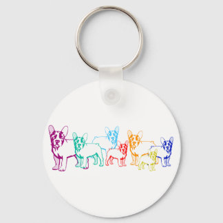 Französische Bulldoggen Geschenke Key Ring