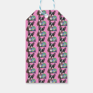 französische Bulldoggen Happy Easter Karte Gift Tags