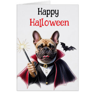  französische Bulldoggen Happy Halloween