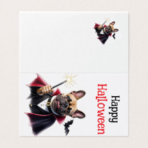  französische Bulldoggen Happy Halloween