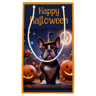  französische Bulldoggen Happy Halloween Small Gift Bag