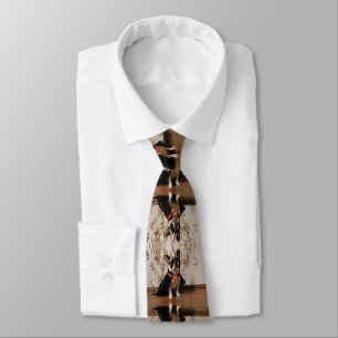 französische Bulldoggen Happy New Year Krawatte Tie