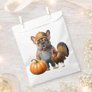 französische Bulldoggen Happy Thanksgiving Favour Bags