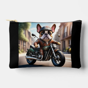 Französische Bulldoggen mit Motorrad Accessory Pouch