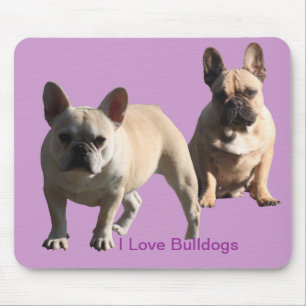 Französische Bulldoggen Mousepad