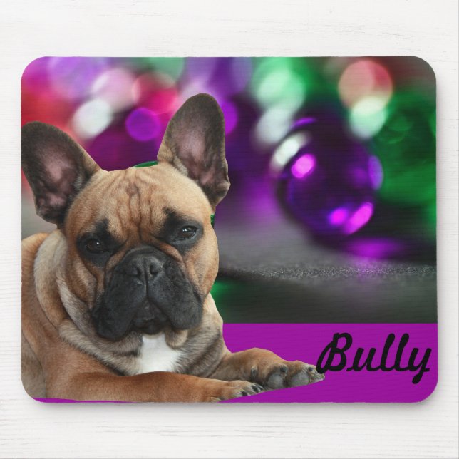 Französische Bulldoggen Mousepad (Front)