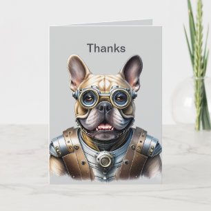 französische Bulldoggen Roboter Invitation