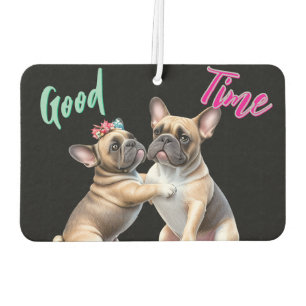 Französische Bulldoggen sehr verliebt Car Air Freshener