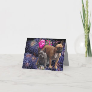 Französische Bulldoggen Tischsets Invitation