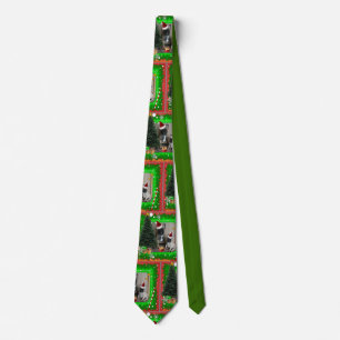 Französische Bulldoggen Weihnachten Krawatte Tie