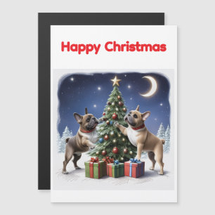 Französische Bulldoggen Weihnachtsbaum