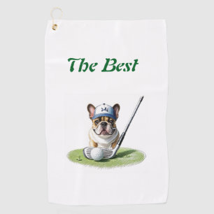 Französischen Bulldoggen golfplatz Golf Towel