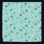 Frappuccino Coffee Sprinkled Doughnut Pattern Bandana<br><div class="desc">Frappuccino Coffee Sprinkled Doughnut Pattern</div>