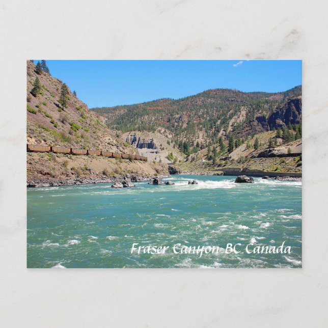 Fraser Canyon BC Canada Postcard (Front)