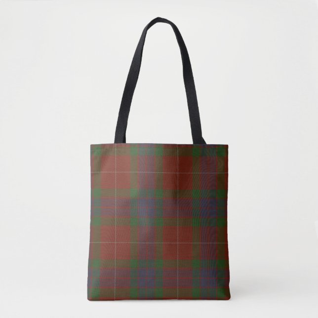 Fraser Clan Tartan Tote Bag (Front)