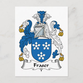 Fraser Family Crest Postcard