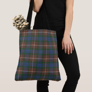 Fraser Hunting Ancient Scottish Tartan Tote Bag