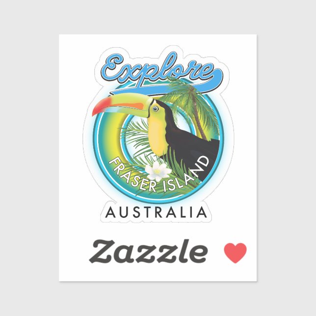 Fraser Island Australia exploration logo (Sheet)