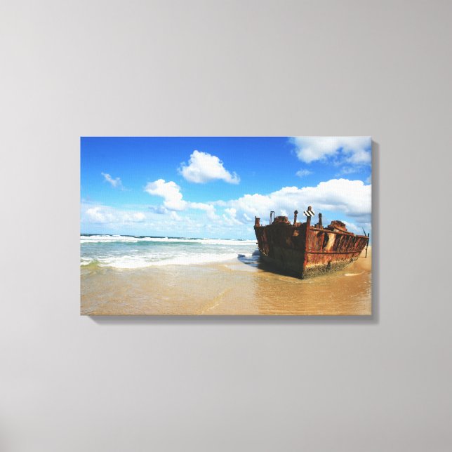 Fraser Island Shipwreck, Australia - Canvas (Front)