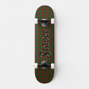 Fraser of Castle Leathers Tartan Plaid Pattern Skateboard