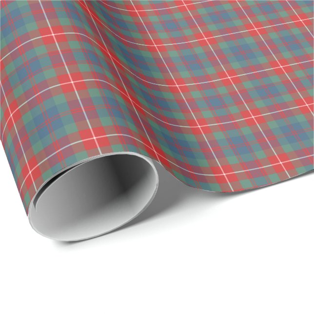 Fraser of Lovat Ancient Clan Tartan Wrapping Paper (Roll Corner)